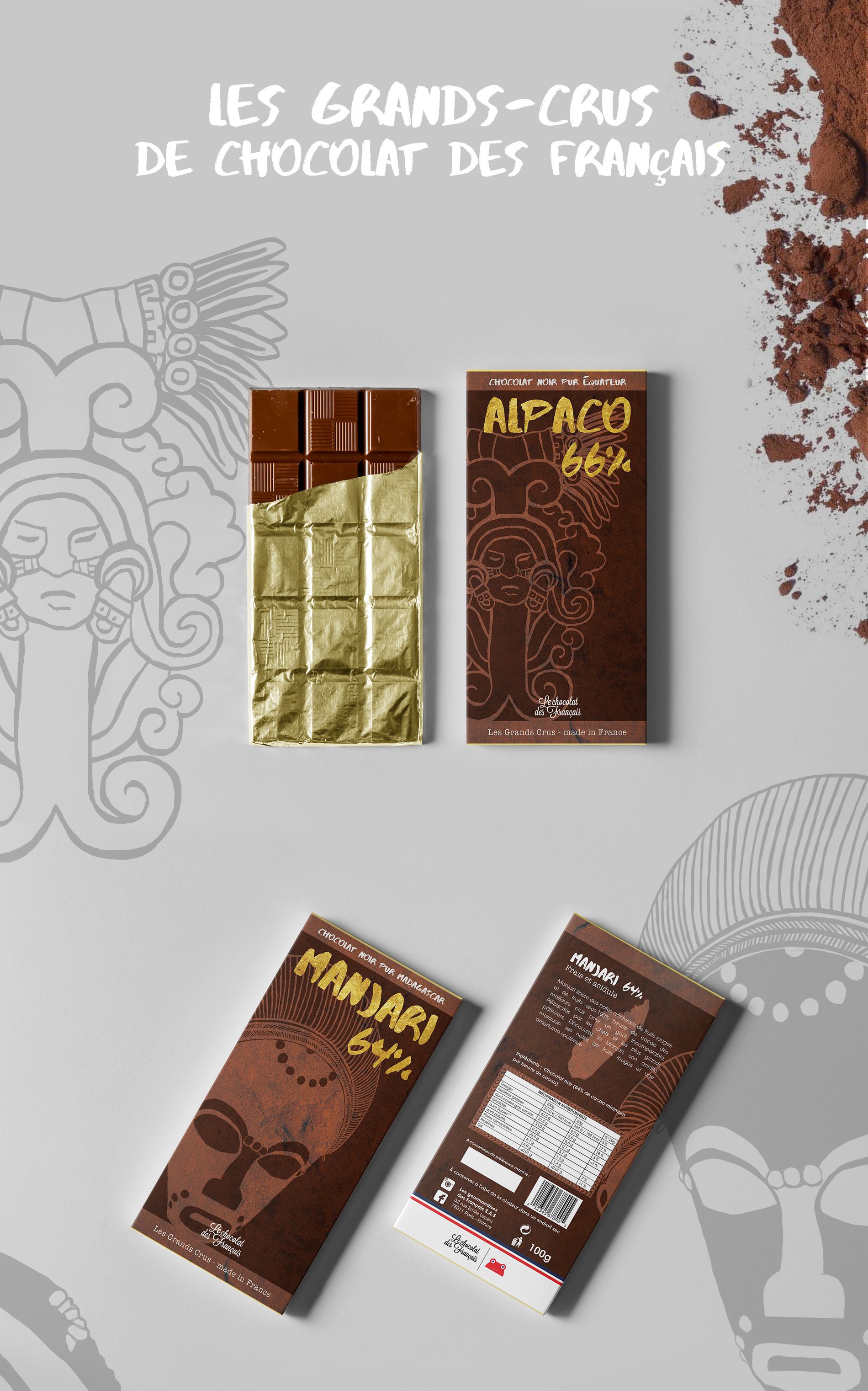 Chocolat des Français édition Grands-Crus Alpaco Manjari