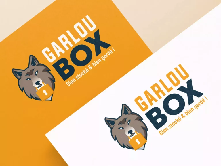 Logo Garloubox sur fond clair et fond foncé