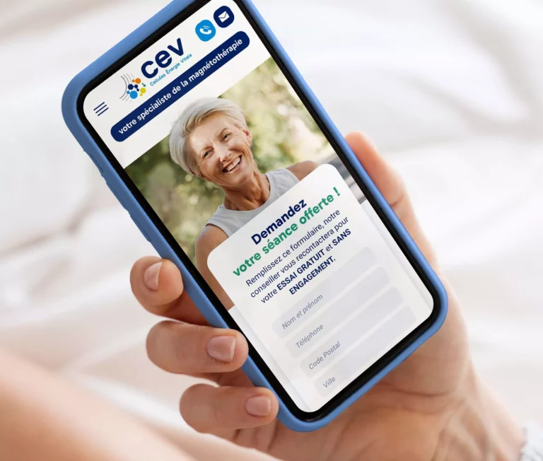 Site web de Cellules Énergie Vitale - Version mobile